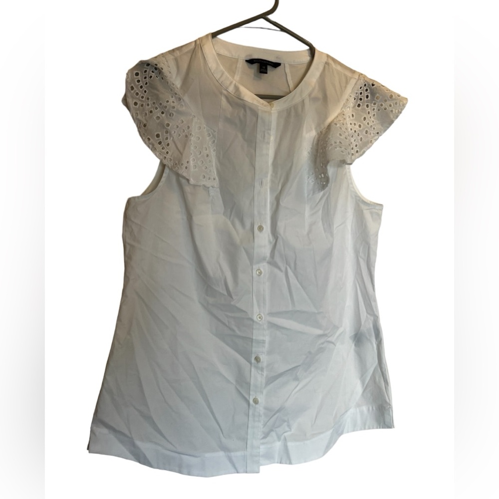 Banana republic white blouse